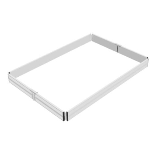 Kantplankset 135x190 aluminium scharnierend