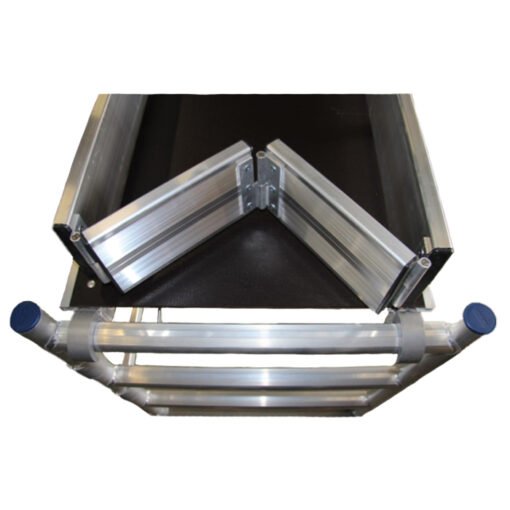 Kantplankset 75x400 aluminium scharnierend - Afbeelding 2