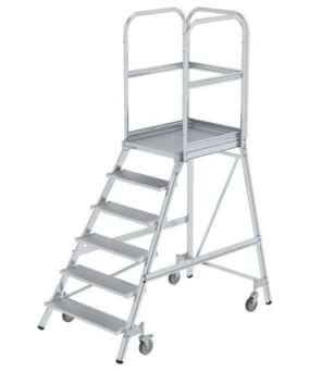 Verrijdbare bordestrap 6 treden