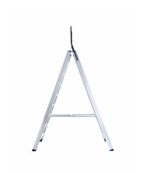 Eurostairs dubbele trap met 9 treden foto van de zijkant