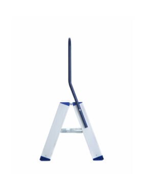 Eurostairs dubbele trap met 2 treden foto van de zijkant