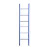 eurostairs enkel rechte ladder 6 sporten gecoat. blauw