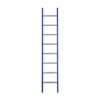 eurostairs enkel rechte ladder 8 sporten gecoat. blauw