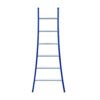 eurostairs enkel uitgebogen ladder 6 sporten gecoat. blauw