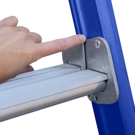Eurostairs tweedelige uitgebogen reformladder – 8 sporten | Gecoat - Afbeelding 2